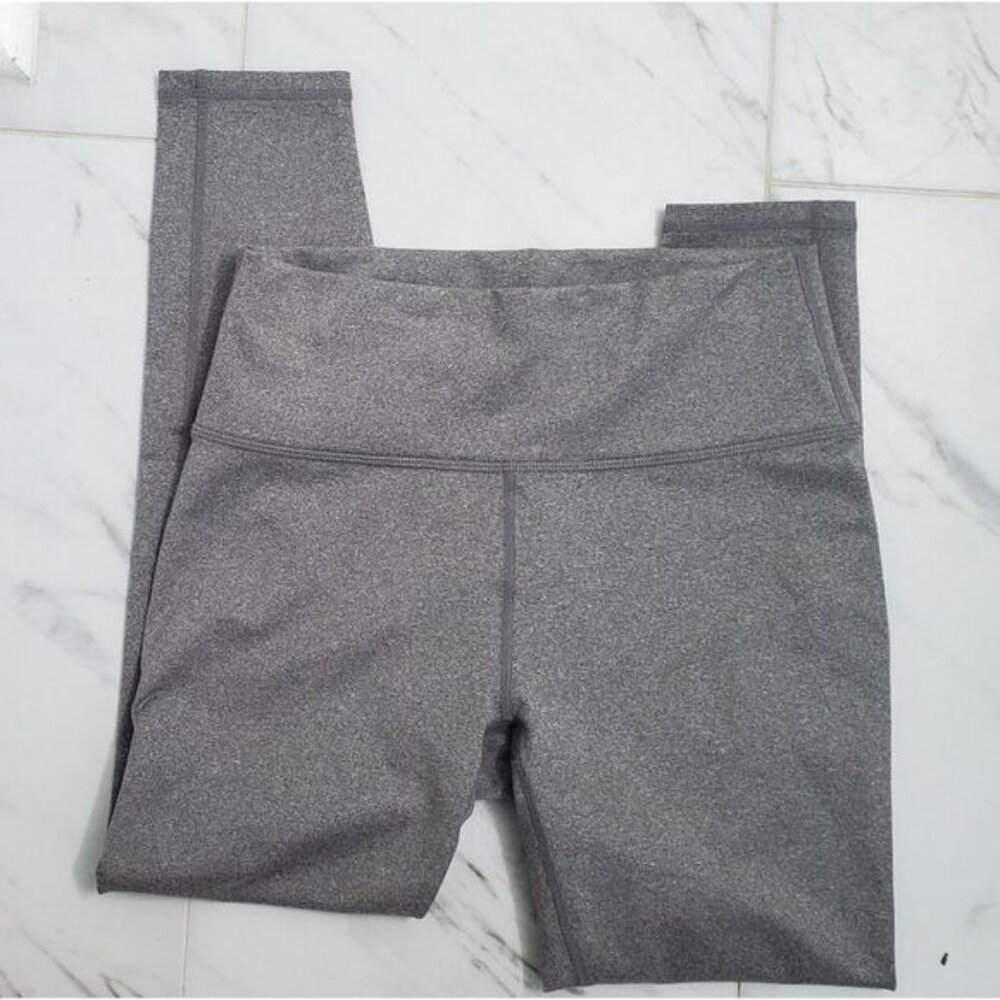 NWT Fabletics Leggings Medium Powerhold 7/ 8 High Waist Gray Gymcore Athleisure - Picture 6 of 8